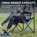 Miniatyrbild 4 av 4: Campingstol - campingfåtölj - Ever advanced campingpall - EU-FC750-99806H-NBL