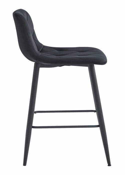 Taburett NADO - svart sammet / svarta ben x 1