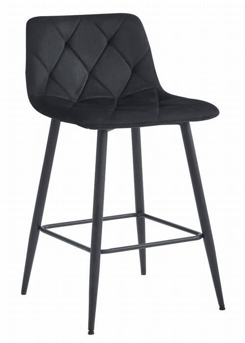 Taburett NADO - svart sammet / svarta ben x 1