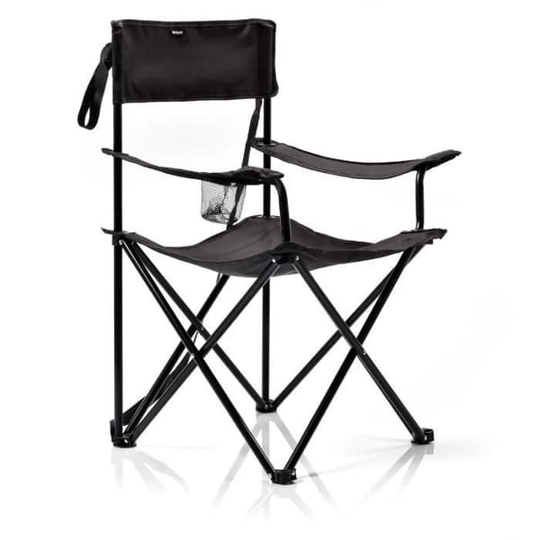 Meteor Seza Tourist Folding Camping Stol 56 x 65 x 80 cm Svart