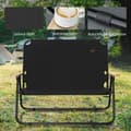 Miniatyrbillede 7 af 9: Campingstol, 2-Sæder, 114x67x80 cm, Sort