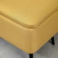 Pikkukuva 4 / 6: Rootz Bank Storage Bench - Kankaan varastointi Ottomaani - Keltainen jalkatuooli - tarjoaa optimaalisen mukavuuden - 101b x 38,5T x 44,5H cm