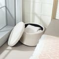Miniatyrbillede 8 af 10: Rootz Foot Affure With Storage - Seat Affool - Pouf - 97L Hidden Storage - Ø60 X 41H CM - Cord Fabric - Skum - Beige