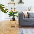 Miniatyrbild 2 av 6: Relaxdays Solid Bambustaburett för badrum, fotstöd, upp till 100 kg, H x B x D 24,5 x 25 x 27 cm, natur