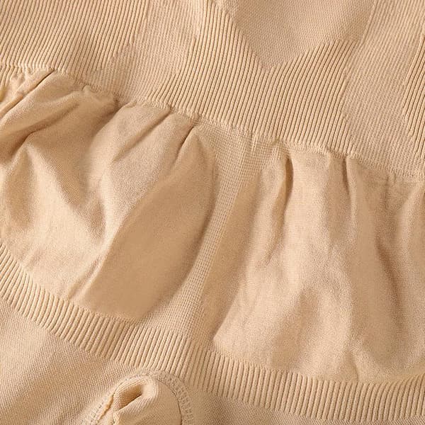 Shapewear Shorts, Hög Midja - Beige