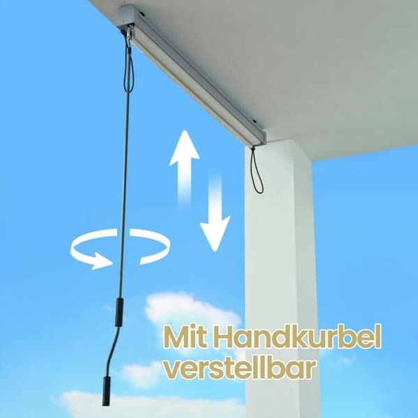 Vertikal markis, 180.1x250.1 cm, Beige