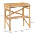 Miniatyrbillede 3 af 9: Plantebord, 80x40x84 cm, Lys Brun