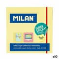 Miniatyrbillede 1 af 3: Klæbende huskesedler Milan Gul 76 x 76 mm (10 enheder)