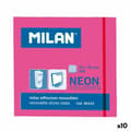 Miniatyrbillede 1 af 3: Klæbende huskesedler Milan Pink 76 x 76 mm (10 enheder)