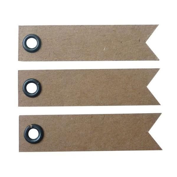 80 st kraftetiketter 5 cm - Vimpel