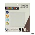Miniatyrbillede 1 af 3: Selvklæbende etiketter Hvid Ø 25 mm (12 enheder)