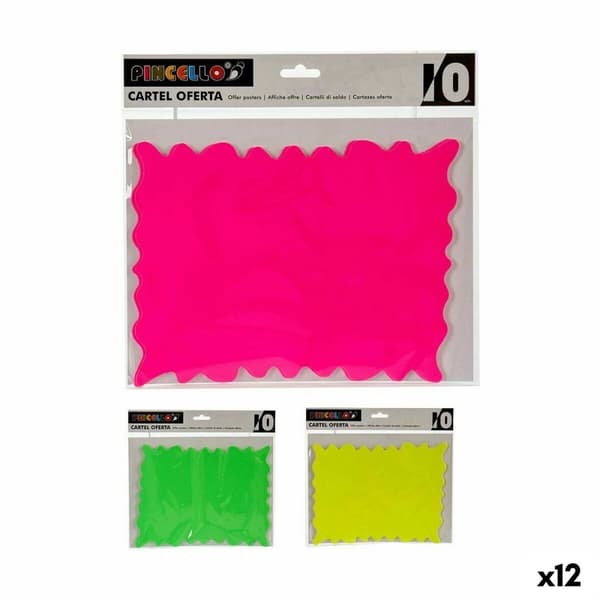 Selvklæbende etiketter Skilt Firkantet 25 x 26,5 cm (12 enheder)