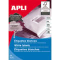 Miniatyrbillede 1 af 2: Selvklæbende etiketter Apli   Hvid Papir 500 Ark 70 x 35 mm