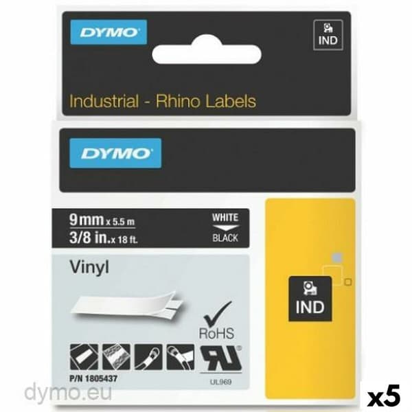 Bånd Dymo ID1-9 Lim 5,5 m (5 enheder)
