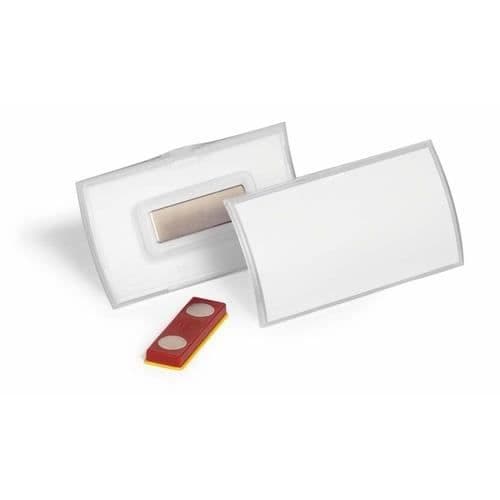 Magnetisk namnskylt - DURABLE - Modell Click Fold Fixplus - För ett namnskylt - 40 mm