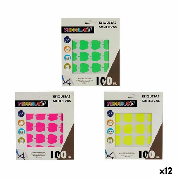 Selvklebende etiketter Pincello 1711090 22 x 49 mm Eple (12 enheter)
