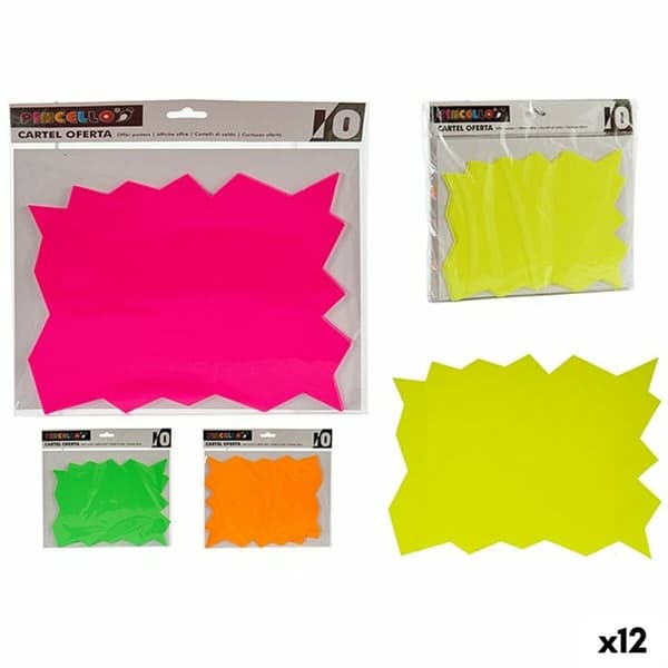 Selvklebende etiketter Pincello 25 x 26,5 cm Skilt (12 enheter)