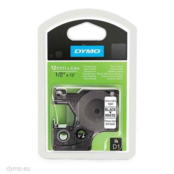 Termiskt överföringsband Dymo Vit Svart 12 x 3,5 mm (5 antal)