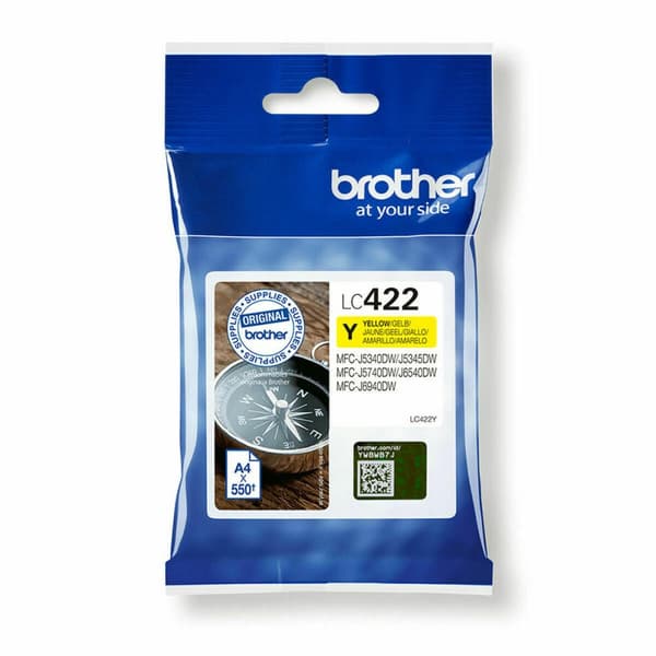 Originale Blekkpatroner Brother LC-422Y Gul