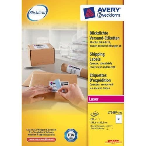 Avery Zweckform L7168-100 Paket med 100...