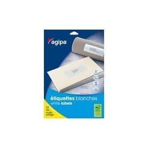 agipa Multifunktionsetiketter, 50 x 20 mm, vit...