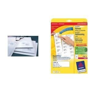 AVERY/Zweckform QuickPEEL adressetiketter 6...