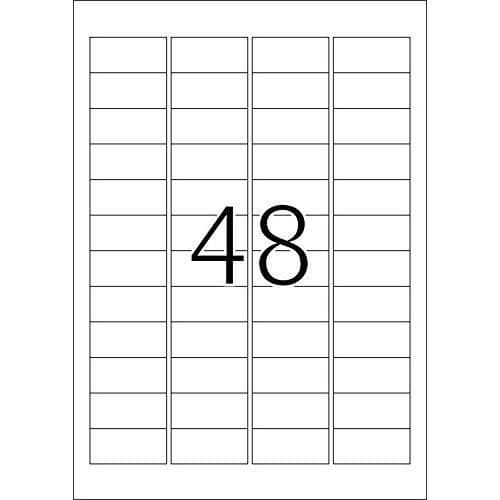 HERMA väderbeständig självhäftande filmetiketter utomhus (45,7 x 21,2 mm enligt DIN A4, självhäftande film)