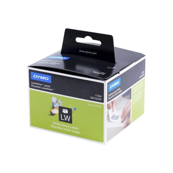 DYMO LabelWriter - Flerfunktionsetiketter - vit - 57 x 32 mm 1000 etikett(er) (1 rulle(r) x 1000 ) - för DYMO LabelWriter