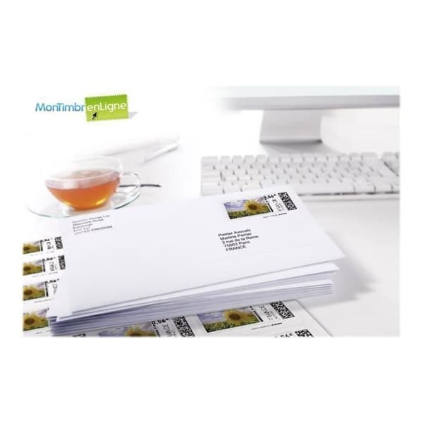 AVERY - 240 självhäftande etiketter ''Montimbrenligne'' (63,5x33,9 mm) utskrivbara. Bläckstråleutskrift. J8159-10