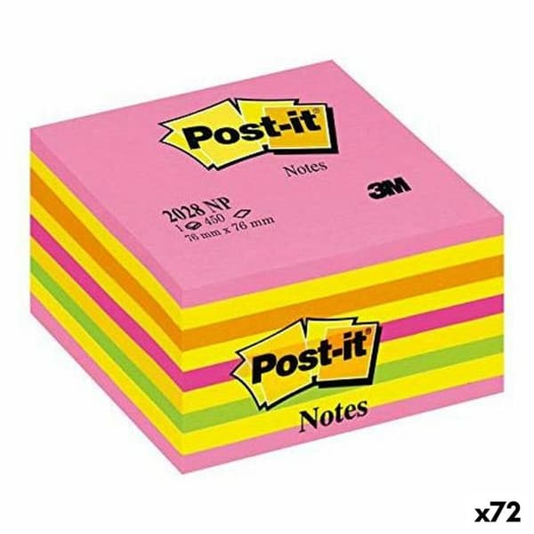 Klæbende huskesedler Post-it Pink 76 x 76 mm (72 Enheder)