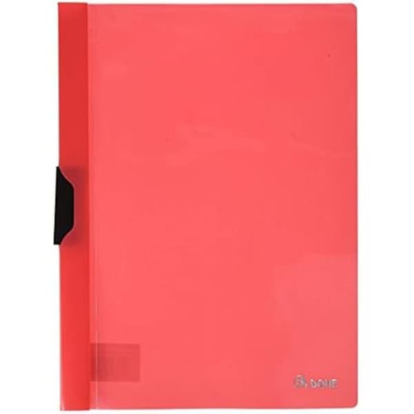 Folder - DOHE - A4 - Röd - Metallklämma - Opak polypropen 350 mikron