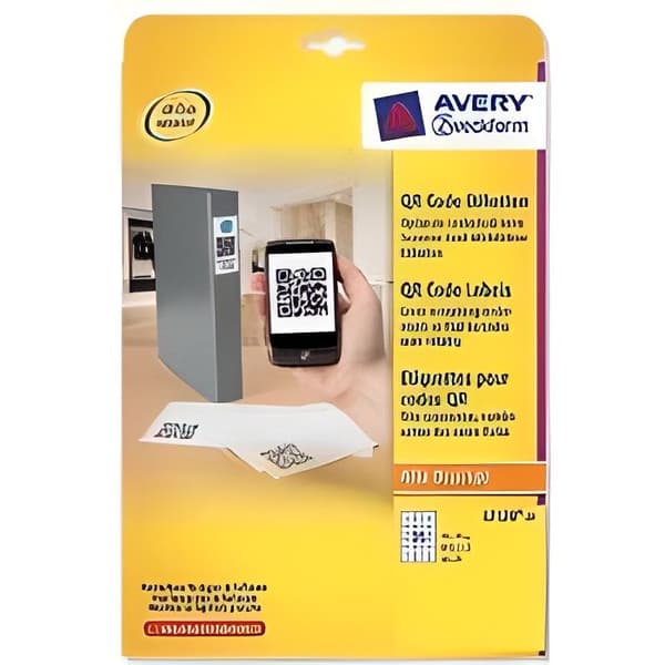 Avery L7120-25 Etiketter för QR-koder Square b...