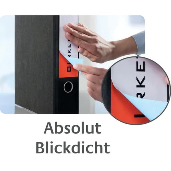 AVERY Zweckform 100-pack korta klassificeringsetiketter för breda pärmar ex. Leitz, Elba, Mehle