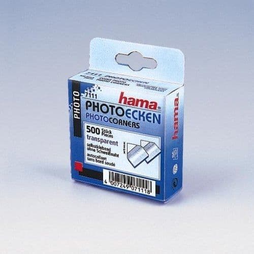 Fototransparenta hörn - HAMA - 7111 - 500 stycken - Blandat - För att fixa foton