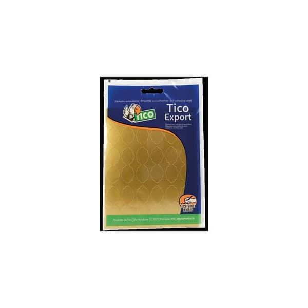 UTSKÄRDA GULDETIKETTER MOLN 48 X 18 10FF TICO ITALIA