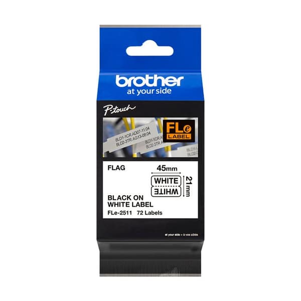 Etiketter - Brother - P-Touch PT-P950NW - 72 etiketter - Vit - Hållbarhet inomhus/utomhus