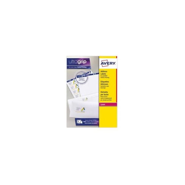 Avery White 63,5 x 33,9 mm 360 etikett(er) (15 ark(ar) x 24) adressetiketter