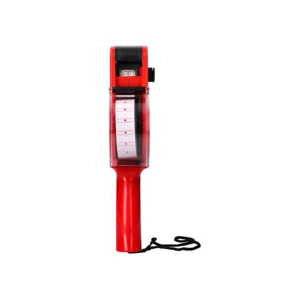 Märktång - Q-CONNECT - 1 rad - 8 tecken - Röd - 225x135x40mm