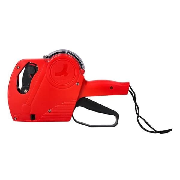 Märktång - Q-CONNECT - 1 rad - 8 tecken - Röd - 225x135x40mm