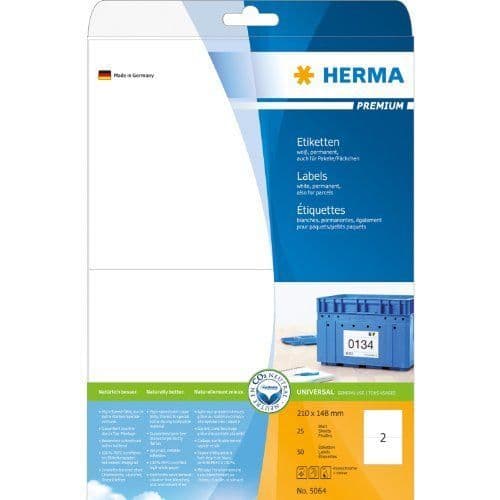 HERMA Etiketter SuperPrint, 210 x 148 mm, utan...