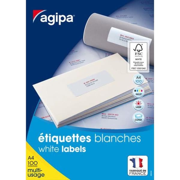 Apli 101042 - Vita flerfunktionsetiketter format 99,10 x 139 mm