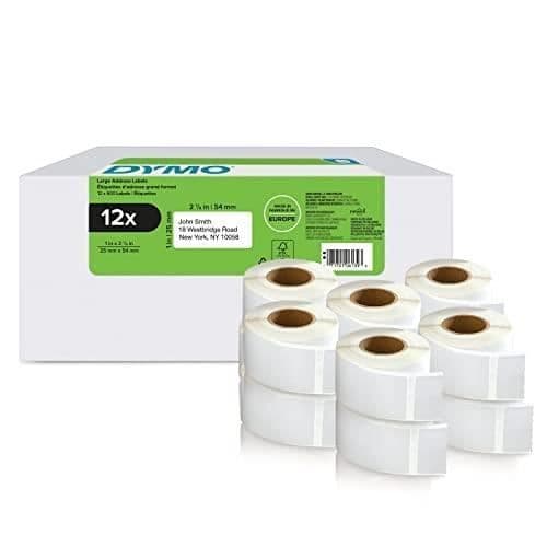 Utskrivbara etiketter - DYMO - 2177563 - Vit - Universal - Rektangel