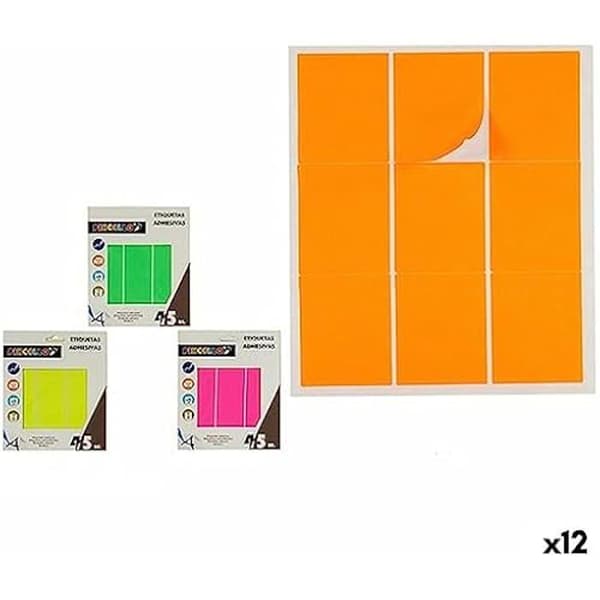 Självhäftande etiketter - PINCELLO - Flerfärgad - 43 x 52 cm - 12 enheter - Blandat