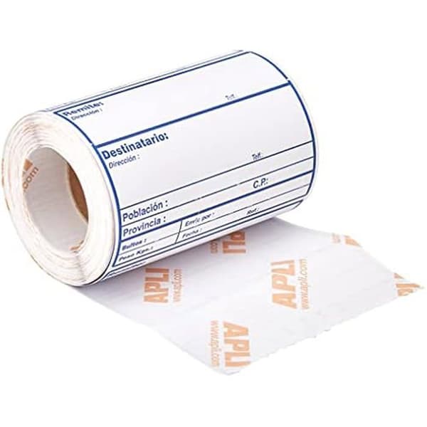 Fraktetiketter - APLI - 708692 - 200 etiketter - Vit - Allmänna Tjänster