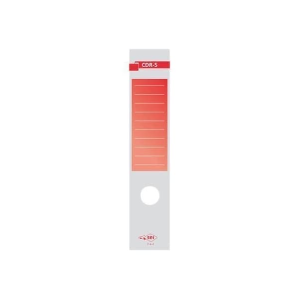 SEI CDR-S Red Spak Filetiketter (paket med 10)