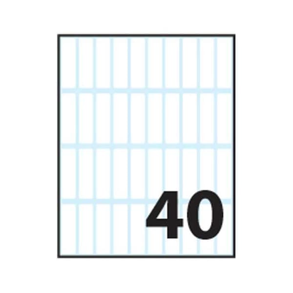 TICO E-3610RECTANGLE PERMANENT WHITE 400ST(S) SJÄLVHÄFTANDE ETIKETT-SEL