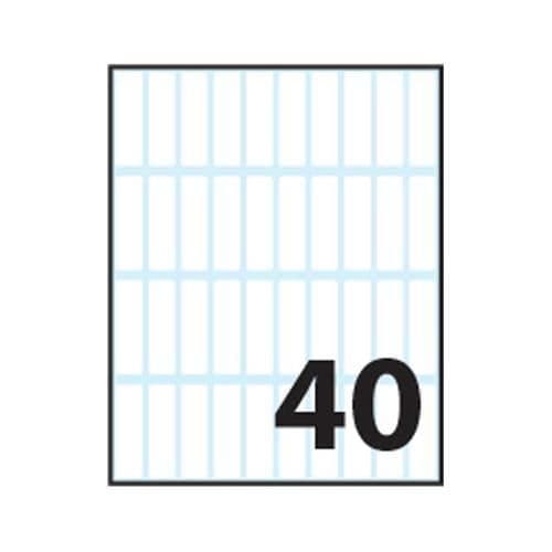 TICO E-3610RECTANGLE PERMANENT WHITE 400ST(S) SJÄLVHÄFTANDE ETIKETT-SEL