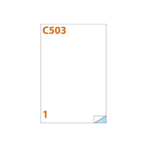 Markin Permanent självhäftande röd A4 (210 x 297 mm) 100 etikett(er) (100 ark(ar) x 1) kartongetiketter