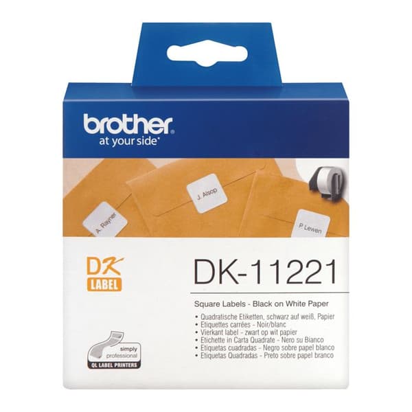 BROTHER Pappersetiketter - 23x23mm