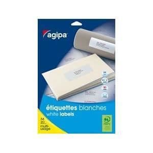 Agipa multifunktionsetiketter, 99,1 x 67,7 mm, b...